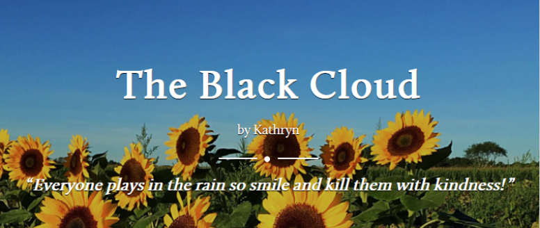 The black cloud and sunflower